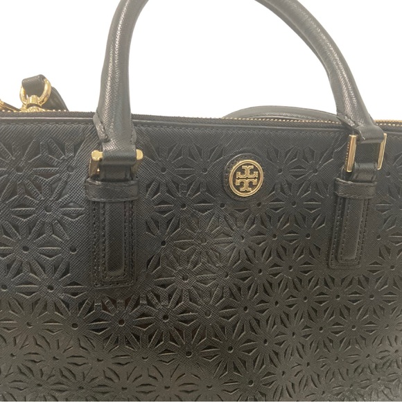 TORY BURCH Perforated Saffiano Leather Tote - Picture 3 of 11